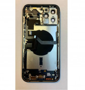 Apple iPhone 12 Pro Max Backcover Full Assembly - оригинален резервен заден капак заедно с Lightning порт, безжично зареждане, лидар скенер и бутони (син) 1