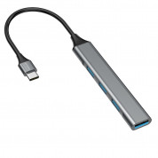 4smarts 4in1 USB-C 4-port USB Hub (gray)