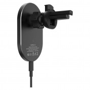 Adam Elements Omnia C2 Magsafe Wireless Charger Car Mount 15W - поставка за радиатора на кола с безжично зареждане за iPhone с Magsafe (черен) 3