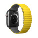 Uniq Revix Silicone Magnetic Strap - двулицева магнитна силиконова каишка за Apple Watch 42мм, 44мм, 45мм, Ultra 49мм (жълт-сив) 3