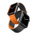 Uniq Revix Silicone Magnetic Strap - двулицева магнитна силиконова каишка за Apple Watch 42мм, 44мм, 45мм, Ultra 49мм (оранжев-сив) 1