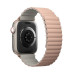 Uniq Revix Silicone Magnetic Strap - двулицева магнитна силиконова каишка за Apple Watch 42мм, 44мм, 45мм, Ultra 49мм (розов-бежов) 3