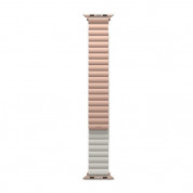 Uniq Revix Silicone Magnetic Strap - двулицевва магнитна силиконова каишка за Apple Watch 42мм, 44мм, 45мм (розов-бежов) 4