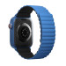 Uniq Revix Silicone Magnetic Strap - двулицевва магнитна силиконова каишка за Apple Watch 38мм, 40мм, 41мм (син-черен) 3