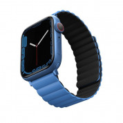 Uniq Revix Silicone Magnetic Strap for Apple Watch 38, 40, 41mm (blue-black) 1