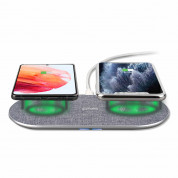 4smarts Wireless Charger VoltBeam Twin 2x15W - двойна поставка (пад) за безжично зареждане на Qi съвместими мобилни устройства (сребрист) 11
