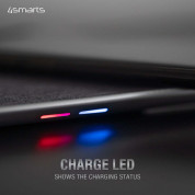 4smarts Wireless Charger VoltBeam Twin 2x15W - двойна поставка (пад) за безжично зареждане на Qi съвместими мобилни устройства (сребрист) 8