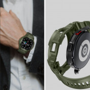 Tech-Protect Scout Pro Case - удароустойчив TPU кейс с вградена силиконова каишка за Samsung Galaxy Watch 4 Classic 46mm (черен) 4