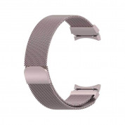 Puro Milanese Magnetic Stainless Steel Band - стоманена, неръждаема каишка за Samsung Galaxy Watch, Huawei Watch, Xiaomi, Garmin и други (20мм) (розово злато) 2