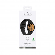 Puro Classic Leather Band - кожена каишка от естествена кожа за Samsung Galaxy Watch 4 и други (20мм) (черен) 2