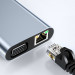 Tech-Protect USB-C Hub 10-in-1 v7 - мултифункционален хъб за свързване на допълнителна периферия за устройства с USB-C порт (тъмносив) 5