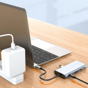 Tech-Protect USB-C Hub 10-in-1 v7 - мултифункционален хъб за свързване на допълнителна периферия за устройства с USB-C порт (тъмносив) 2