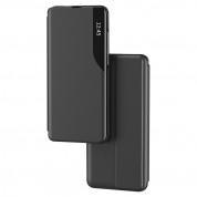 Tech-Protect Smart View Leather Flip Case - кожен калъф, тип портфейл за Samsung Galaxy M23 5G (черен) 1