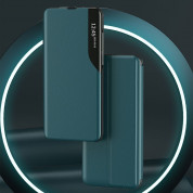 Tech-Protect Smart View Leather Flip Case - кожен калъф, тип портфейл за Samsung Galaxy M23 5G (черен) 3