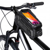Tech-Protect XT5 Waterproof Bicycle Bag 1.2L - универсален удароустойчив калъф за рамката на колело (черен)