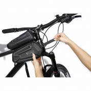 Tech-Protect XT6 Waterproof Bicycle Bag 1.2L - универсален удароустойчив калъф за рамката на колело (черен) 4