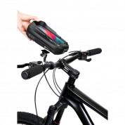Tech-Protect XT3S Waterproof Bicycle Bag 0.6L - универсален удароустойчив калъф за колело за мобилни телефони (черен) 3