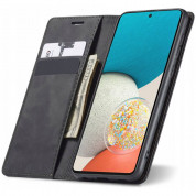 Tech-Protect Wallet 2 Leather Flip Case - кожен калъф, тип портфейл за Samsung Galaxy A53 5G (черен) 1