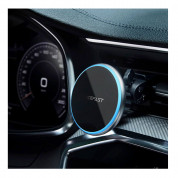 Acefast D3 Fast Wireless Vent Car Mount 15W - поставка за радиаторa на кола с безжично зареждане за iPhone с Magsafe (черен) 4