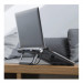 Acefast E5 Plus Laptop Stand with USB-C Hub - сгъваема алуминиева поставка с вграден USB-C хъб за MacBook и лаптопи с USB-C порт (тъмносив) 5