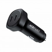 Acefast B2 Dual Car Charger 72W - зарядно за кола с 2xUSB-C изходи с технология за бързо зареждане (черен) 2