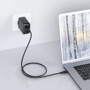 Acefast A13 PD 65W Charger - захранване за ел. мрежа за лаптопи, смартфони и таблети с 2XUSB-C и USB-A изходи и USB-C към USB-C кабел (черен) 2