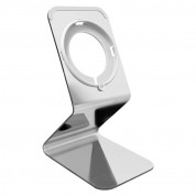 Macally Aluminum MagSafe Charging Stand - алуминиева поставка за безжично зареждане на iPhone чрез поставяне на Apple MagSafe Charger (сребрист) 1