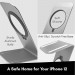Macally Aluminum MagSafe Charging Stand - алуминиева поставка за безжично зареждане на iPhone чрез поставяне на Apple MagSafe Charger (сребрист) 5