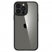 ZWM Clear Protection Biodegradable Case - хибриден удароустойчив рециклируем кейс за iPhone 13 Pro (черен-прозрачен) 1