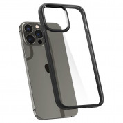ZWM Clear Protection Biodegradable Case - хибриден удароустойчив рециклируем кейс за iPhone 13 Pro (черен-прозрачен)