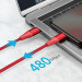 Anker PowerLine+ II USB-C to Ligthning Cable - сертифициран (MFi) USB-C към Lightning кабел за Apple устройства с Lightning порт (90 см) (червен) 2
