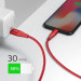 Anker PowerLine+ II USB-C to Ligthning Cable - сертифициран (MFi) USB-C към Lightning кабел за Apple устройства с Lightning порт (90 см) (червен) 3