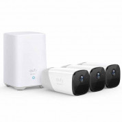 Anker EufyCam 2 Wireless Home Security Camera System 3-Cam Kit - домашна система за видеонаблюдение с 3 броя камери (бял)
