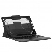 Urban Armor Gear Rugged Bluetooth Keyboard Case - удароустойчив кейс, с отделяща клавиатура и поставка за iPad 9 (2021), iPad 8 (2020), iPad 7 (2019) (черен) 1