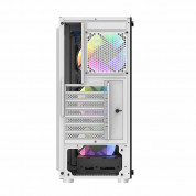 Darkflash Mid-Tower Computer Case With 3 LED Fans - кутия за компютър с 3 броя LED вентилатора (бял) 6