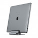 Satechi Dual Vertical Aluminium Laptop Stand - вертикална двойна алуминиева поставка за MacBook, лаптопи, таблети и смартфони (тъмносив) 2