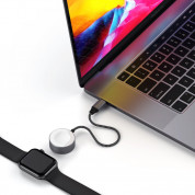Satechi USB-C Magnetic Charging Cable for Apple Watch - USB-C кабел за зареждане на Apple Watch (18 см) (тъмносив) 3