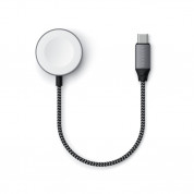 Satechi USB-C Magnetic Charging Cable for Apple Watch - USB-C кабел за зареждане на Apple Watch (18 см) (тъмносив) 1