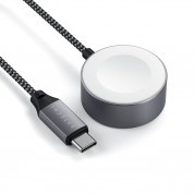 Satechi USB-C Magnetic Charging Cable for Apple Watch - USB-C кабел за зареждане на Apple Watch (18 см) (тъмносив) 4