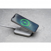 Nomad Base One MagSafe Qi Charger 15W - поставка (пад) за безжично зареждане за iPhone с Magsafe (сребрист) 13