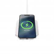 Nomad Base One MagSafe Qi Charger 15W - поставка (пад) за безжично зареждане за iPhone с Magsafe (сребрист) 5