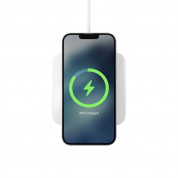 Nomad Base One MagSafe Qi Charger 15W - поставка (пад) за безжично зареждане за iPhone с Magsafe (сребрист) 1
