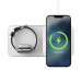 Nomad Base One Max MagSafe Qi Charger 15W - поставка (пад) за безжично зареждане за iPhone с Magsafe и Apple Watch (сребрист) 2