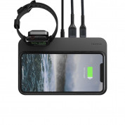 Nomad Base Station Apple Watch Wireless Charging Dock V2 - двойна поставка (пад) с до 10W безжично захранване за зареждане на мобилни устройства и зареждане на Apple Watch и Apple Airpods (черен) 4