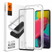 Spigen Glass.Tr Align Master Full Cover Tempered Glass for Samsung Galaxy M53 5G (black-clear)