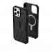 Urban Armor Gear Pathfinder MagSafe Case - удароустойчив хибриден кейс с вграден магнитен конектор (MagSafe) за iPhone 13 Pro Max (черен) 5