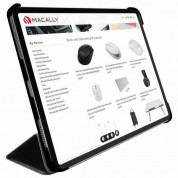 Macally Stand Case - полиуретанов калъф и поставка за iPad Pro 11 M1 (2021), iPad Pro 11 (2020) (черен) 4