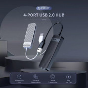 Orico USB-A 2.0 Hub 4 Port (FL02-WH-BP) - 4-портов USB 2.0 хъб (бял)  3