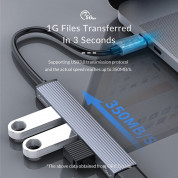 Orico 4in1 USB-C 4-port USB Hub - 4-портов USB-C хъб за компютри и лаптопи (тъмносив)  10