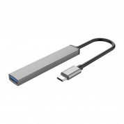 Orico USB-C 4-port Hub (AH-13-GY-BP) - 4-портов USB-C хъб за компютри и лаптопи с USB-C порт (тъмносив)  2